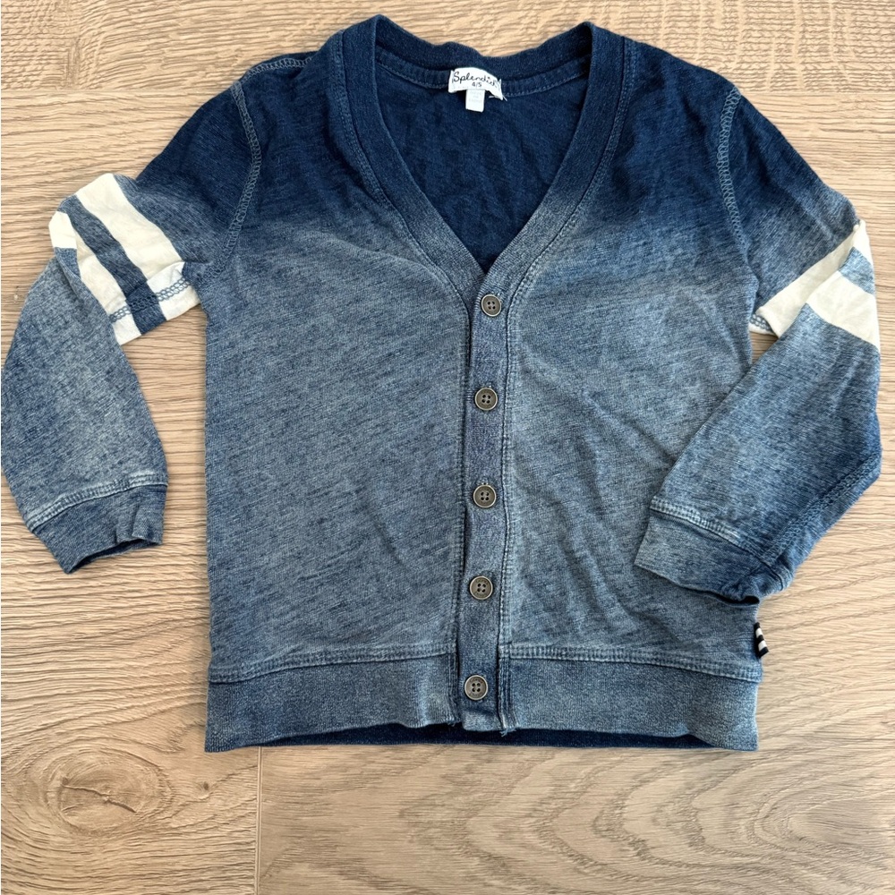 Splendid Boys 4-5 Ombré Blue Cardigan Sweater